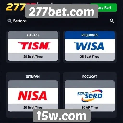 Métodos de pagamento disponíveis na 277bet.com